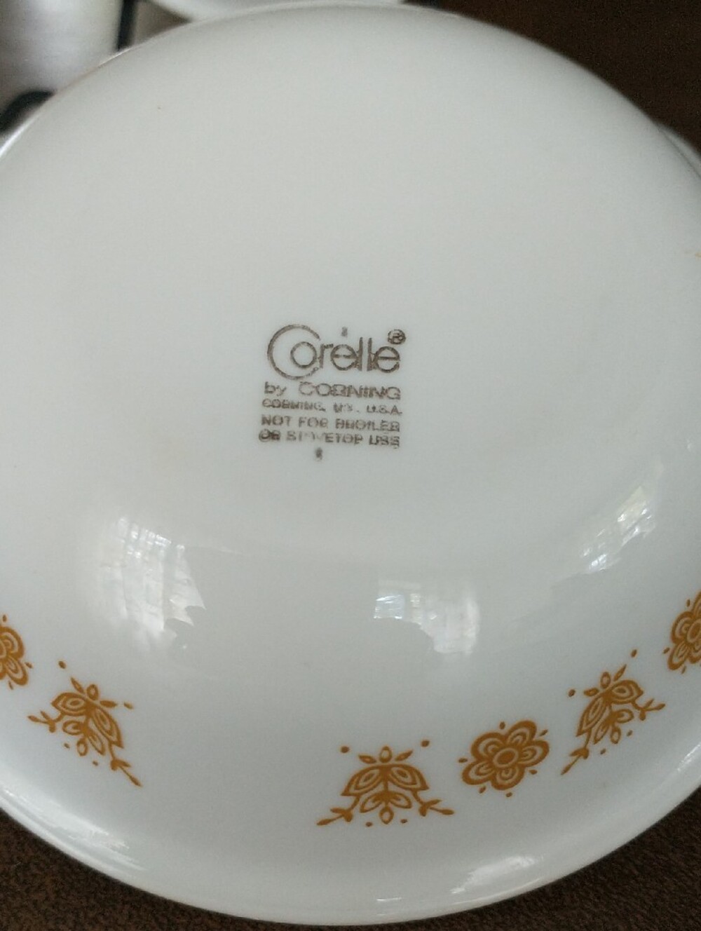 Corelle "Butterfly Gold" Small Serving Bowls - Set of 6 Vintage - Picture 5 of 6